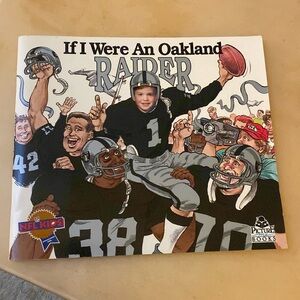 VTG 90s Oakland Raiders Childrens Book If I Were An Oakland Raider Personalized